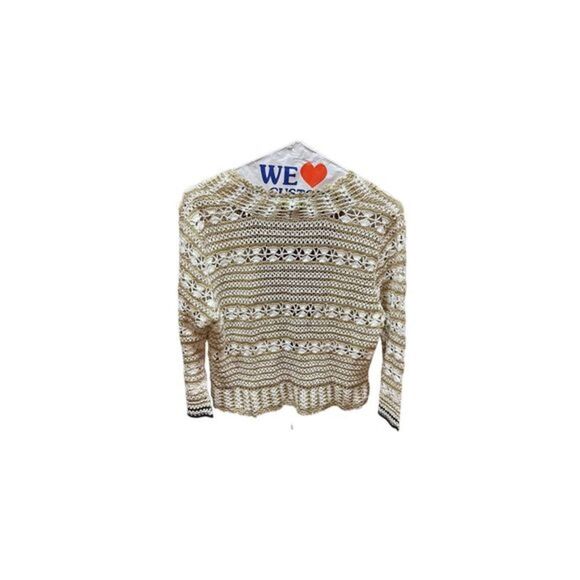 Karen Kane Petites Crocheted Cardigan Bolero L Sweater - Picture 2 of 3